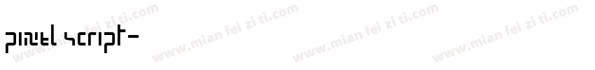 pixel script字体转换
